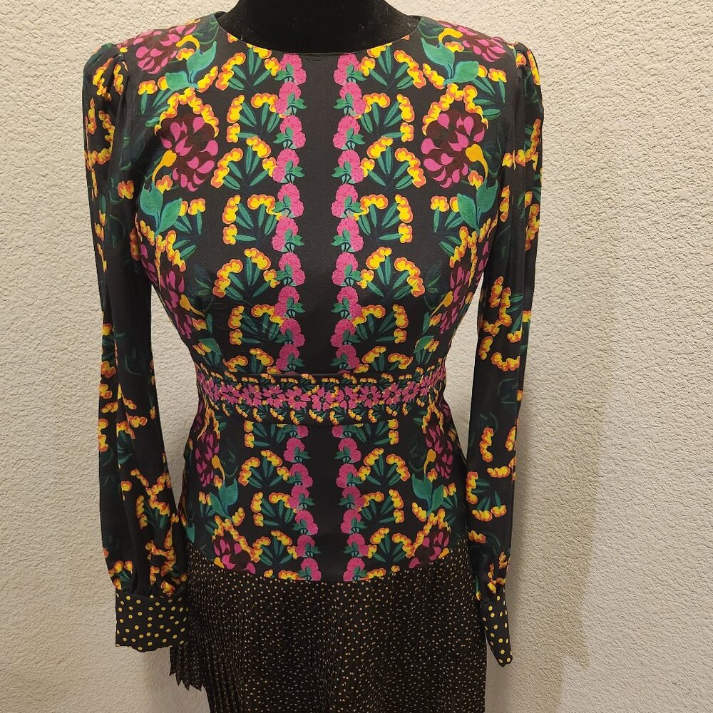 Multicolored Saloni Dress